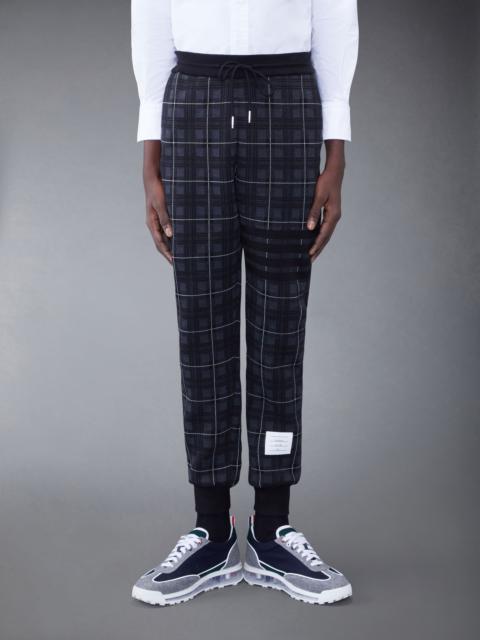 Thom Browne Tartan 4-Bar Sweatpants
