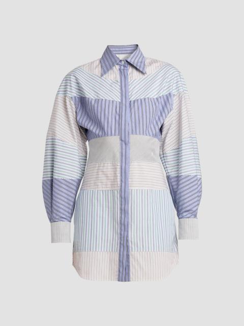 Moschino Women's Striped Cotton Poplin Shirtdress
