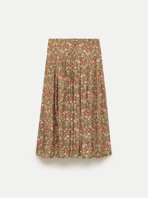 J.CREW Midi skirt in Liberty® floral crepe de chine fabric
