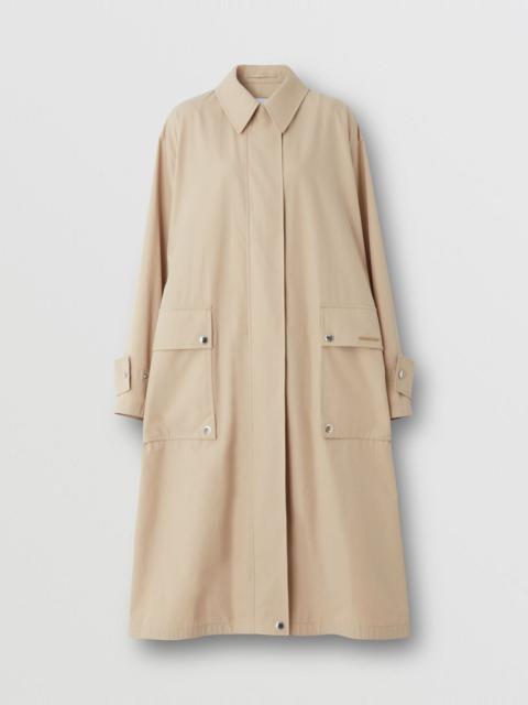 Burberry Panel Detail Tropical Gabardine Oversized Car Coat