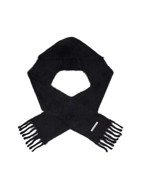 Acne Studios Black Hooded Scarf