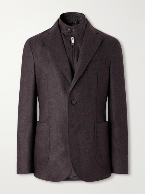 SLOWEAR Wool-Blend Flannel Suit Jacket