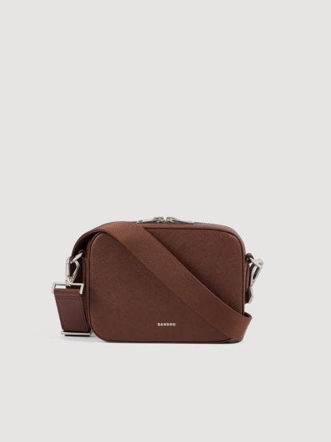 Sandro SMALL RECONSTITUTED LEATHER BAG