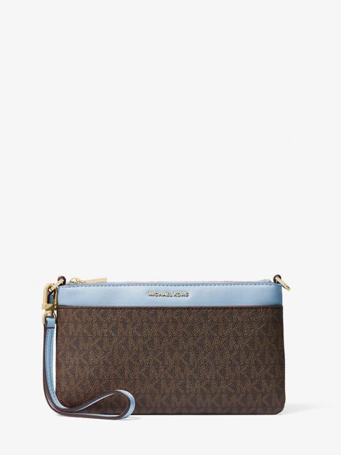 MICHAEL KORS Jet Set Medium Signature Logo Wristlet