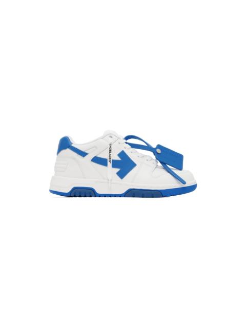 Off-White White & Blue Out Of Office Sneakers