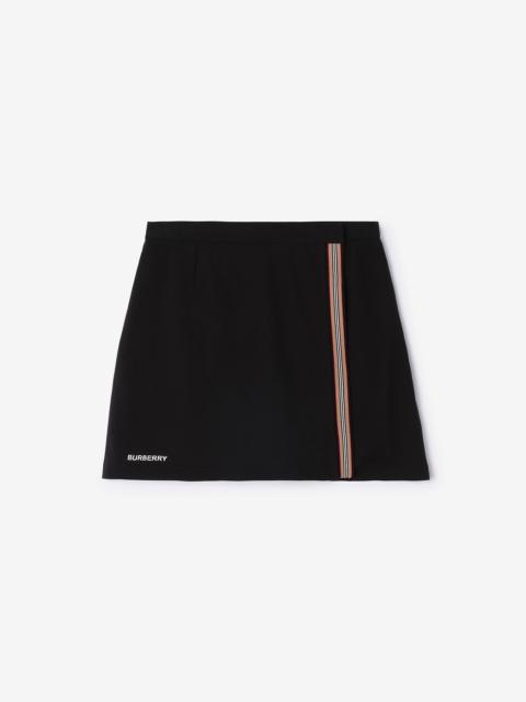 Burberry Icon Stripe Stretch Cotton Skort