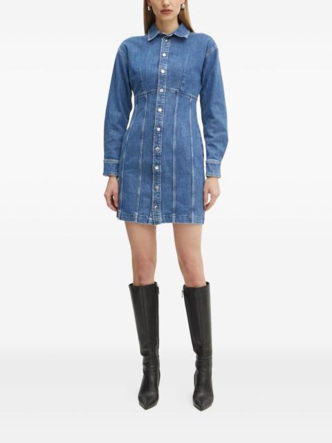 GUESS USA denim button-down shirt mini dress