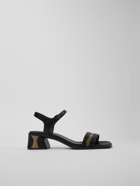 CAMPERLAB Black Leather Sandals for Women.