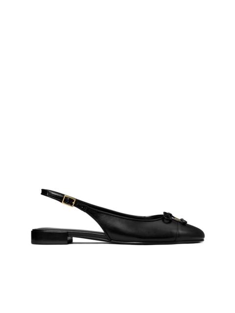 TORY BURCH leather ballerina shoes