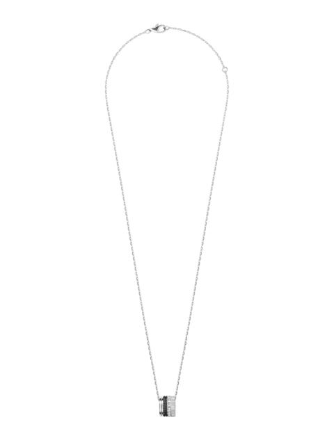 Boucheron Women's Unisex Quatre Black Edition 18K White Gold, 0.24 TCW Diamond & PVD Pendant Necklace - White