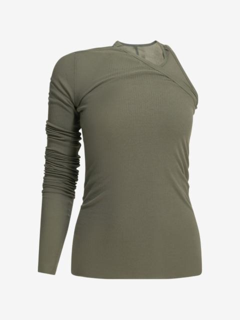 Rick Owens one-shoulder ribbed top