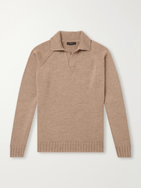 SLOWEAR Zanone Slim-Fit Virgin Wool Polo Sweater