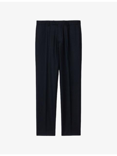 Sandro Straight-Leg Mid-Rise Wool Trousers