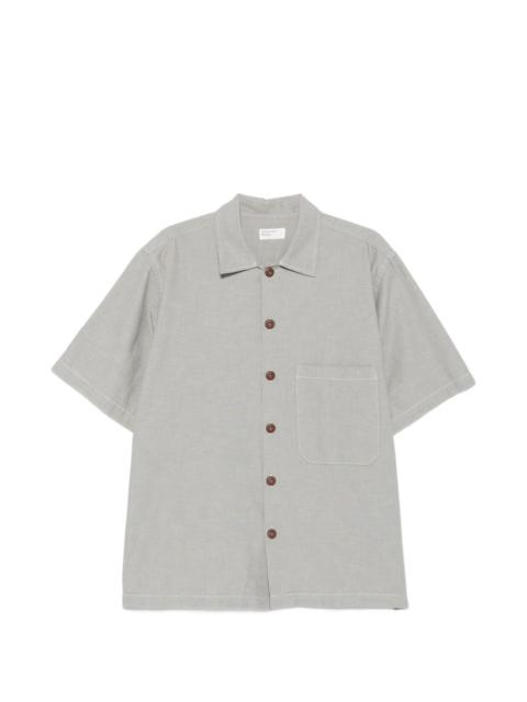 Universal Works short-sleeved chest-pocket shirt