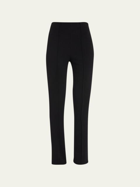 Wool Straight-Leg Leggings