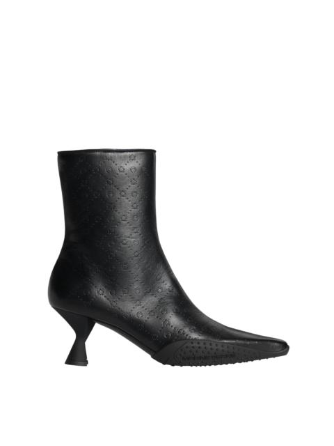Marine Serre Rubber-Outsole Leather Ankle Boots