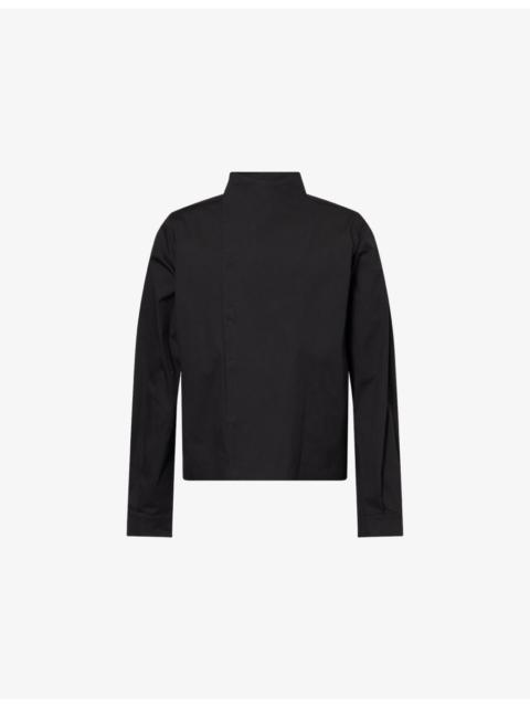 Rick Owens Relaxed-Fit High-Neck Stretch-Cotton Jacket