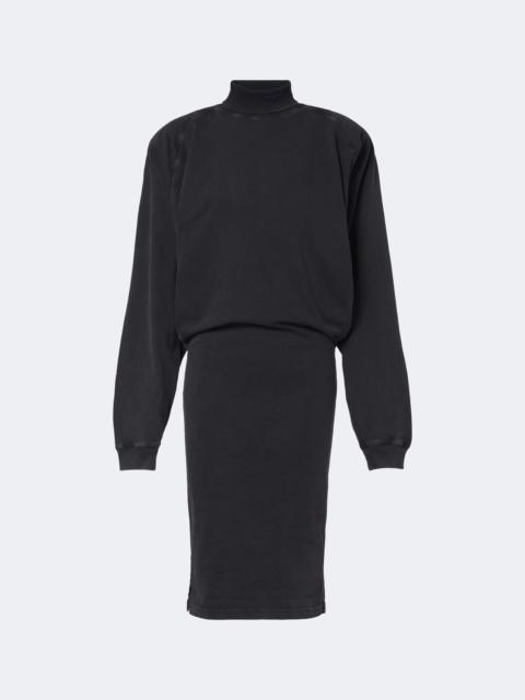 MUGLER Cotton jersey sweatshirt dress