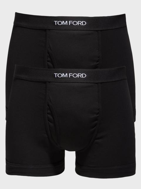 TOM FORD Men's 2-Pack Solid Jersey Boxer Briefs
