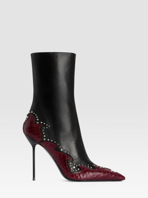 PARIS TEXAS LIDIA QUEEN OF HEARTS ANKLE BOOT 105
