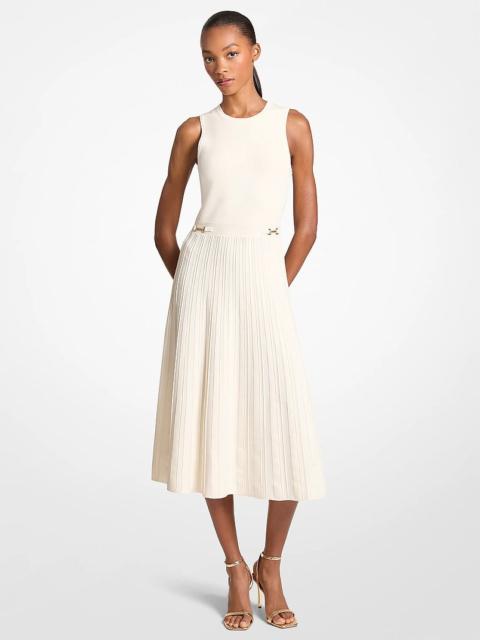 MICHAEL KORS Stretch Knit Midi Dress