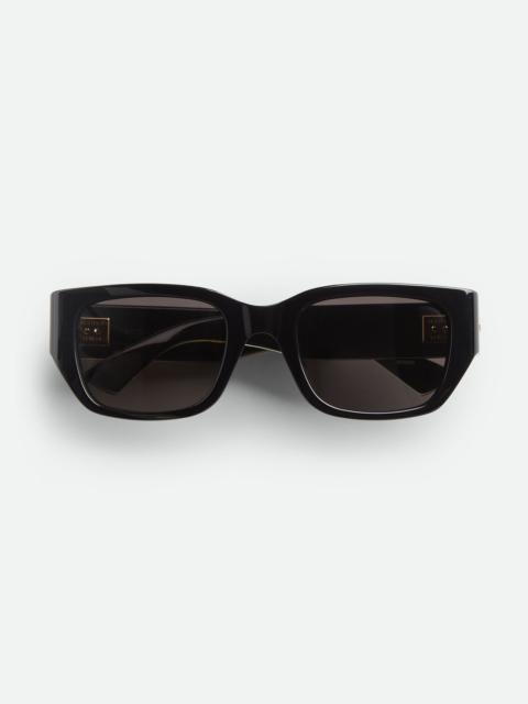 Bottega Veneta BV1401SA Intrecciato Square Sunglasses
