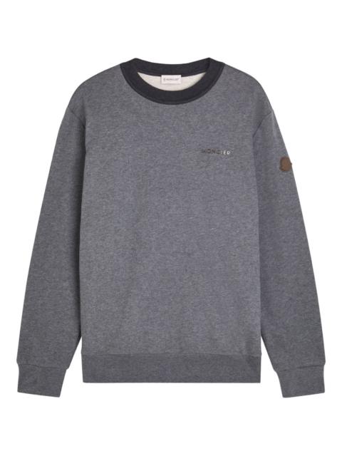 Moncler logo-patch crew-neck sweatshirt