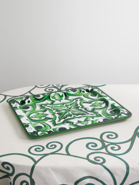 Dolce & Gabbana Painted Lacquered Wood Tray