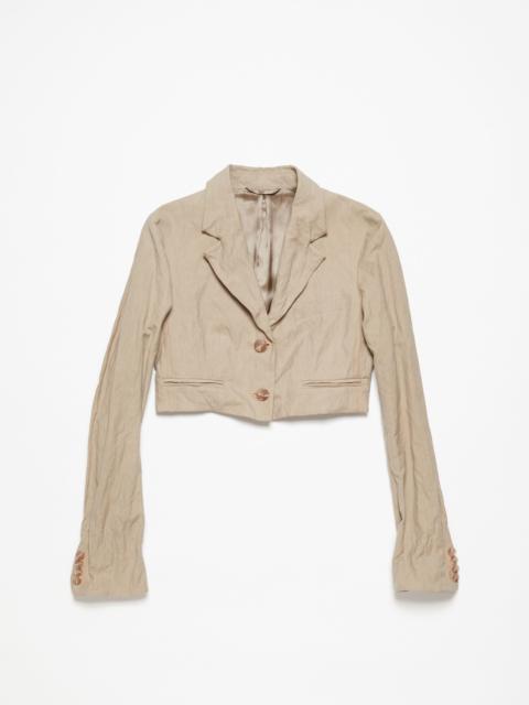 Regular fit suit jacket - Cold beige