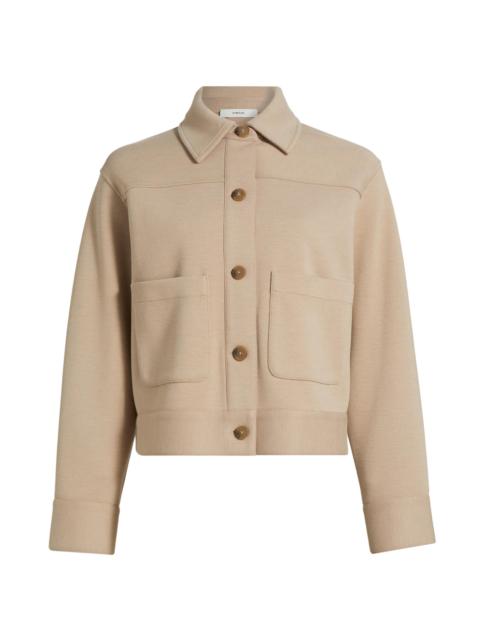 Vince Women's Button-Front Crop Jacket - Light Sandbar