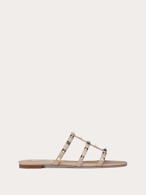 Valentino ROCKSTUD FLAT SLIDE SANDAL