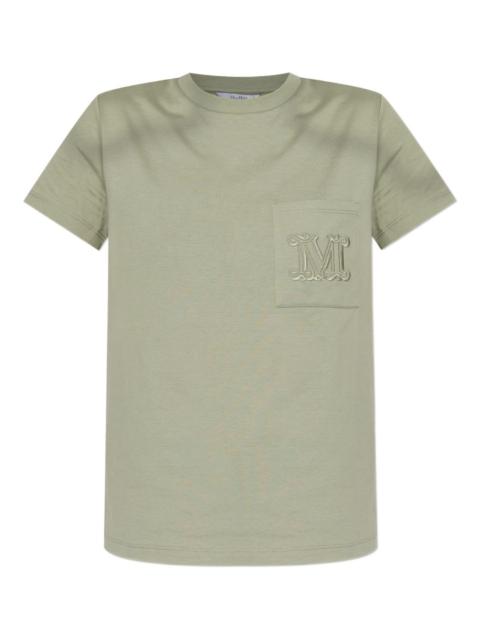 logo-embroidered T-shirt