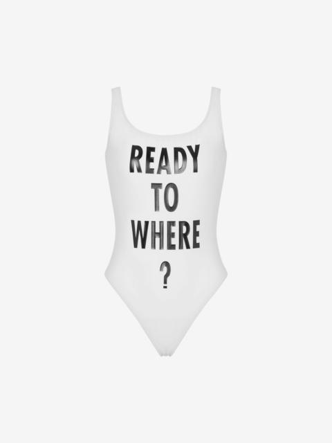 Moschino READY TO WHERE? ONE-PIECE SWIMSUIT