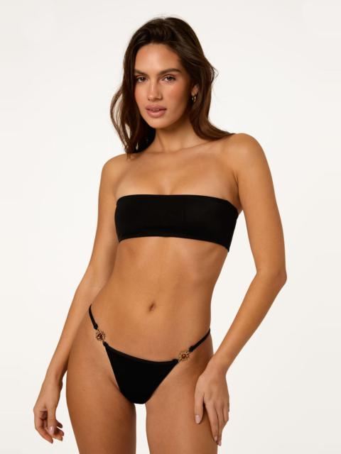 SOMMER SWIM CLEO Nero Matte - 90's Tube Bandeau Bikini Top