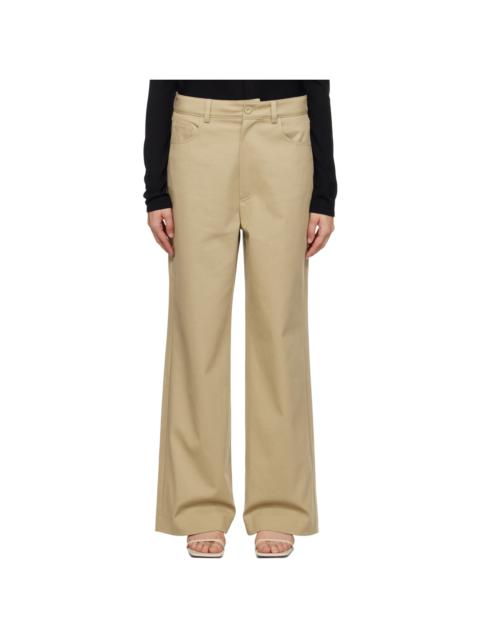 Nanushka Beige Josine Trousers