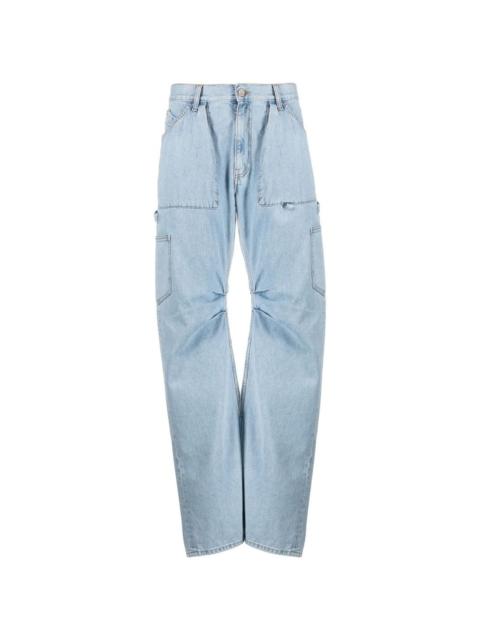 wide leg cargo jeans