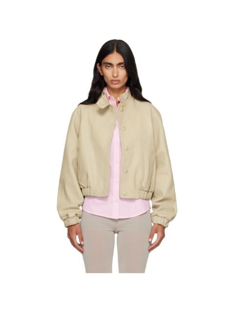 paloma wool Beige Raim Leather Jacket