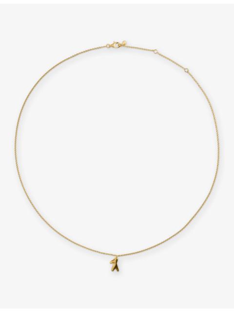 MONICA VINADER Fragments Small 18ct Yellow Gold-Plated Vermeil Sterling-Silver Pendant Necklace