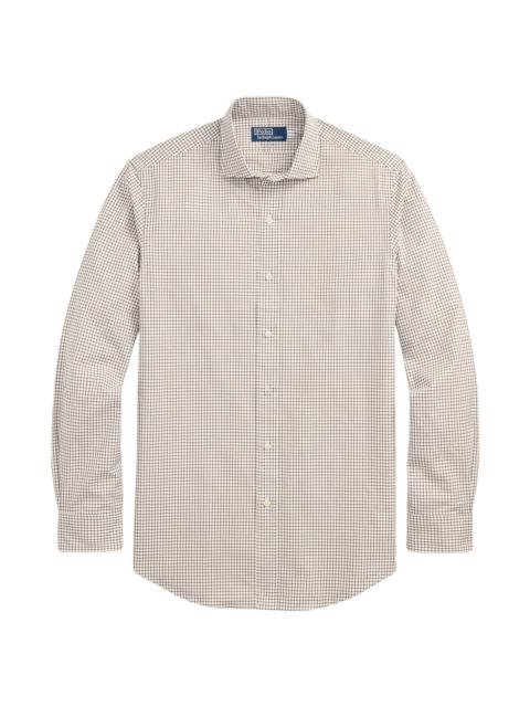 Polo Ralph Lauren Men's Glen Plaid Cotton Poplin Button-Front Shirt - White Fall Brown