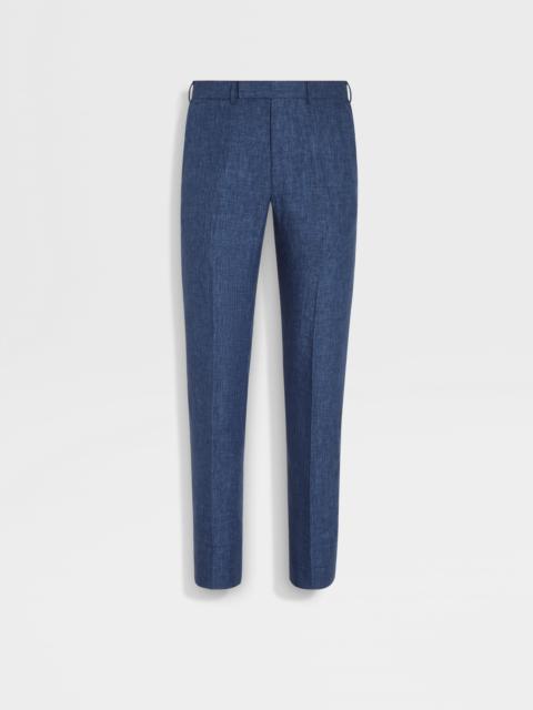ZEGNA AVIO BLUE OASI LINO PANTS
