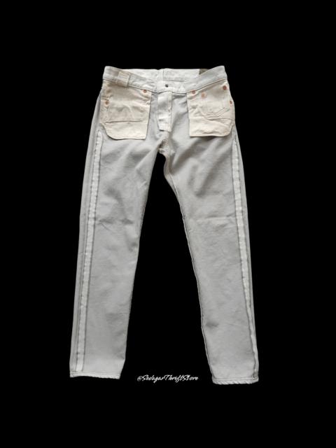 Other Designers Japanese Brand × Johnbull × KOJIMA GENES - John Bull Grey Selvedge White Denim Jeans