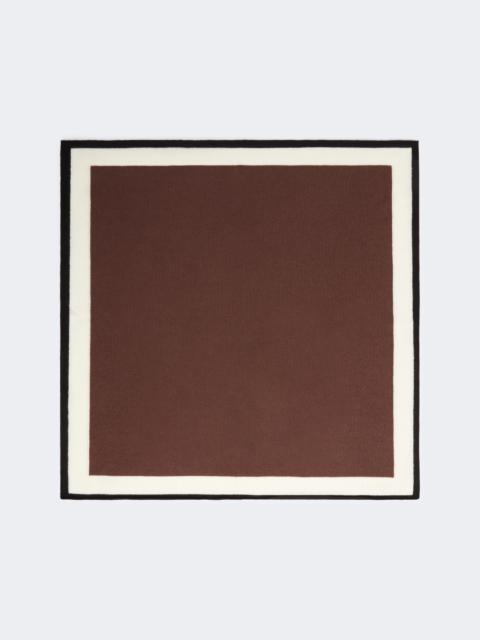 Max Mara FIDATO Cashmere yarn oversized foulard - BROWN