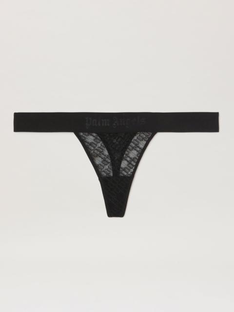 Palm Angels Lace Classic Logo Thong