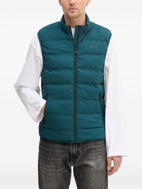 GUESS USA quilted zip-up gilet