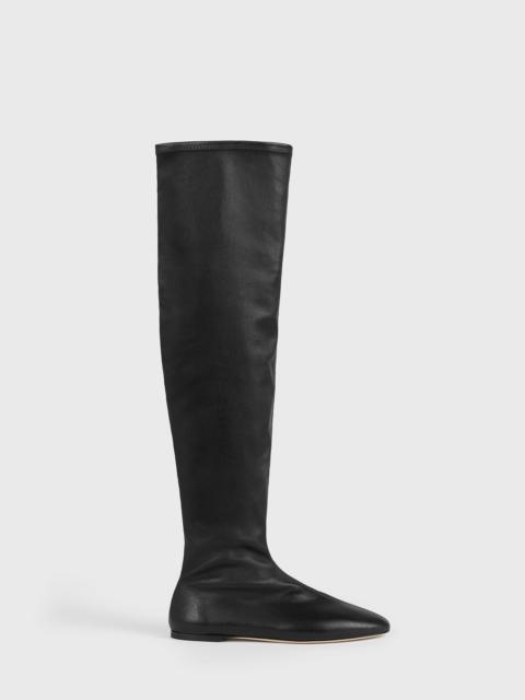 TOTEME Deconstructed stretch nappa boots black