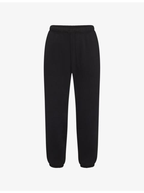 SKIMS Fleece Lounge Relaxed-Fit Cotton-Blend Jogging Bottoms