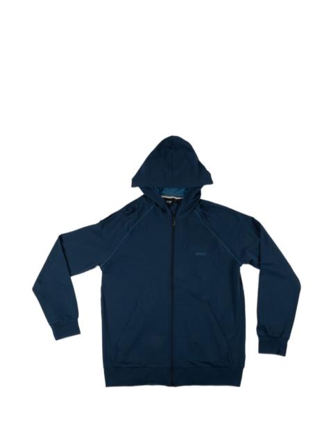 BOSS hooded zip-fastening sweatshirt