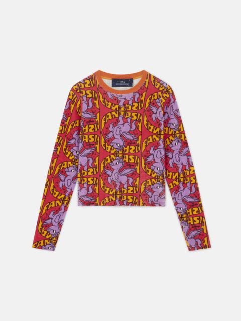Stella McCartney Fantasia Pegasus Print Cotton T-Shirt