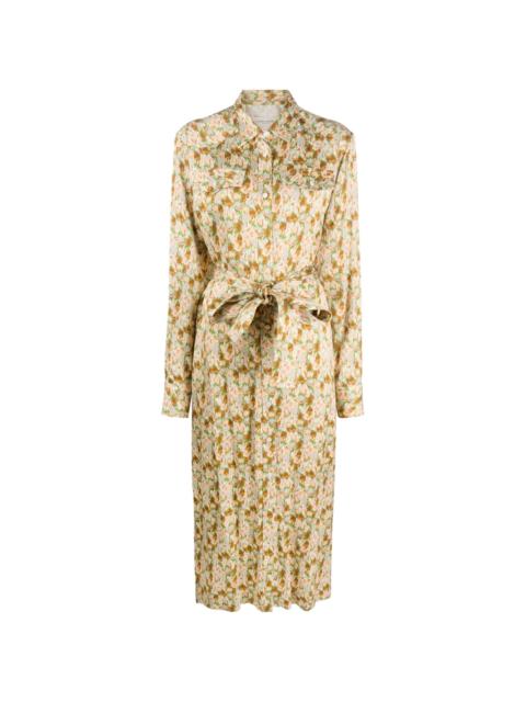 Golden Goose floral-print belted maxi dress