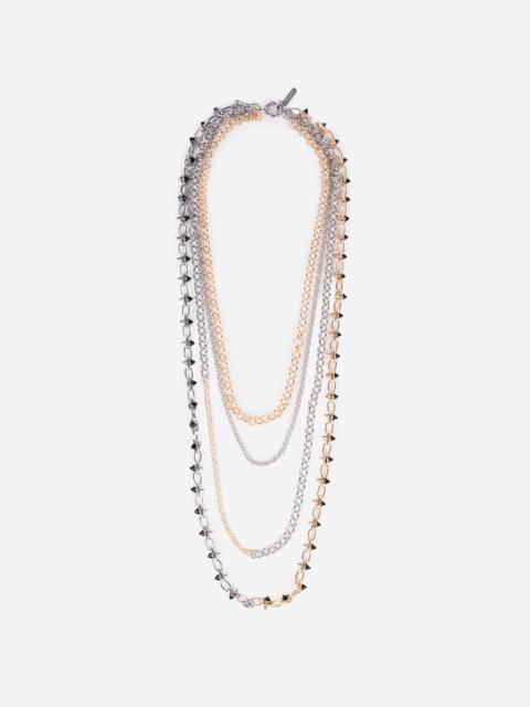 The Kooples 4-ROW GOLD AND SILVER NECKLACE